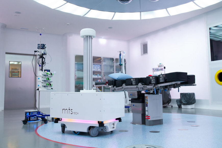 L’hôpital Clínic de Barcelone teste un système de désinfection UV-C sur base d’un robot mobile MiR100